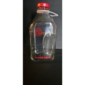 Homestead Creamery Vintage Milk Bottle With Handle and Lid